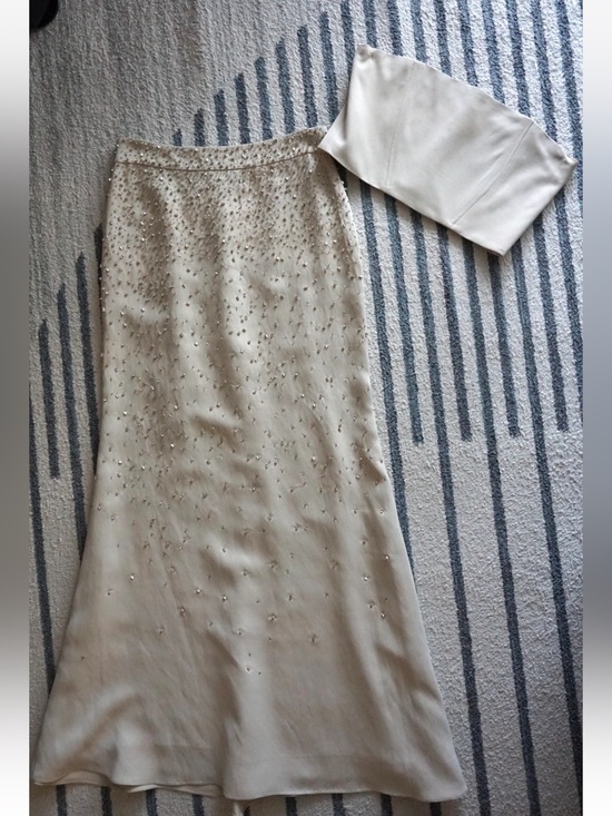 TWP Dresses & Skirts - TWP Custom Bridal Rehearsal 2-Piece Matching Set Crystal Beaded Skirt Top Size 2